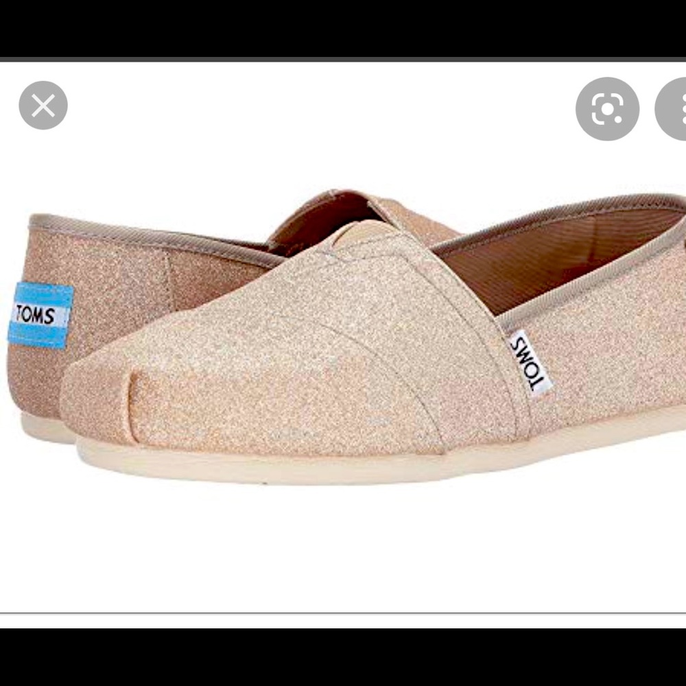 Tom’s Classic Rose Gold Glimmer Slip-ins
